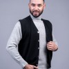 100% Pure Cashmere Gents Half Cardigan
